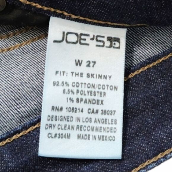 Joe's Skinny Fit Alissa Style Blue Jeans Sz 27 - Picture 15 of 15